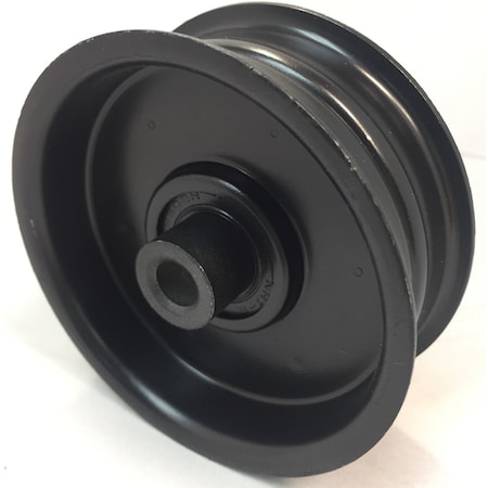 Terre Products Replacement Flat Idler Pulley - 3.25'' Flat Dia. - 3/8'' Bore - Steel 31325125C